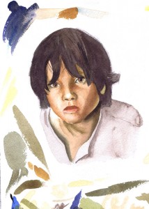 Boy - watercolor study